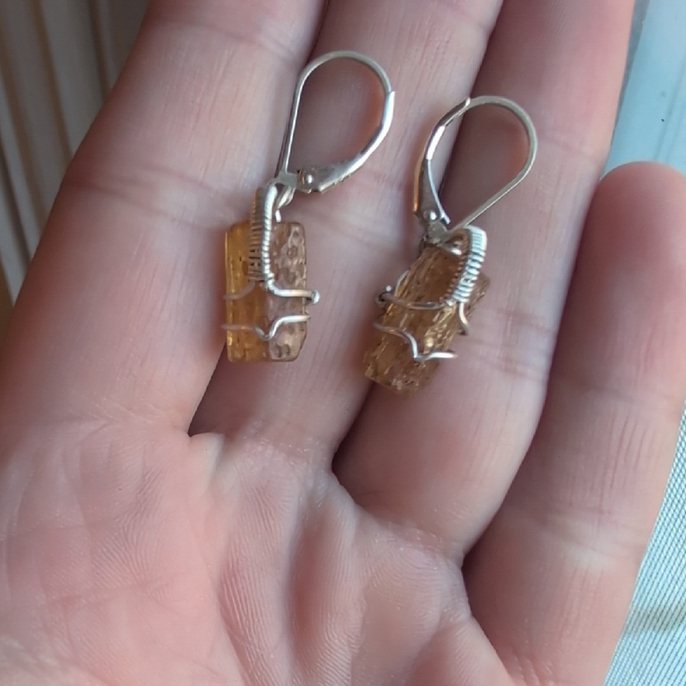 Sterling Silver Imperial Topaz Earrings